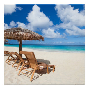 Poster Plage tropicale