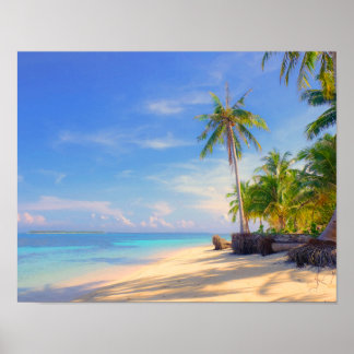 Poster Plage tropicale Philippines Island Palm Paradise