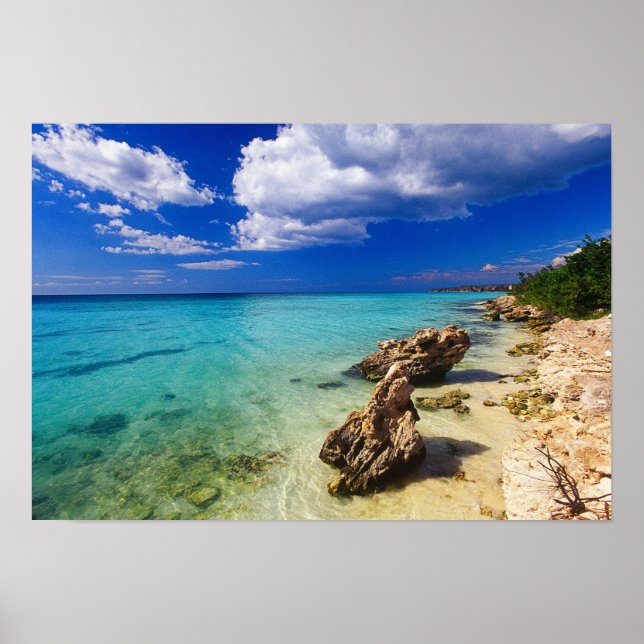 Poster Plages, Barahona, République Dominicaine, 3 (Devant)
