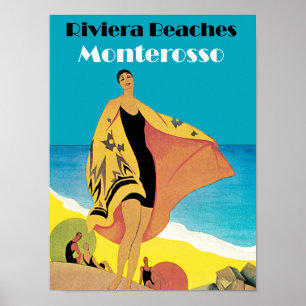 Poster Plages de Riviera ~ Monterosso