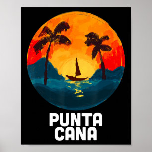 Poster Plages Punta Cana République Dominicaine Vacances