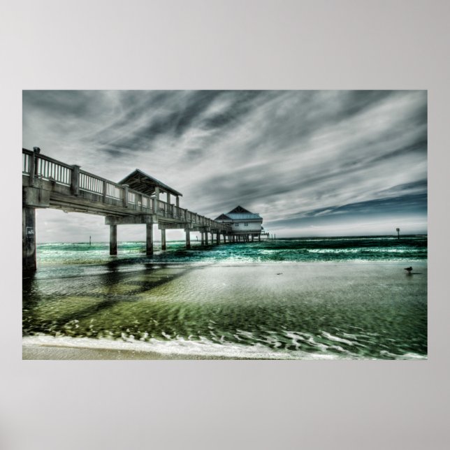 Poster Plages tropicales | Clearwater Floride (Devant)