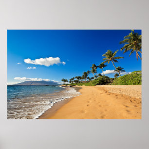 Poster Plages tropicales Wailea, Maui, Hawaii