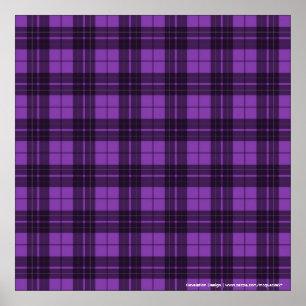Poster Plaid pourpre