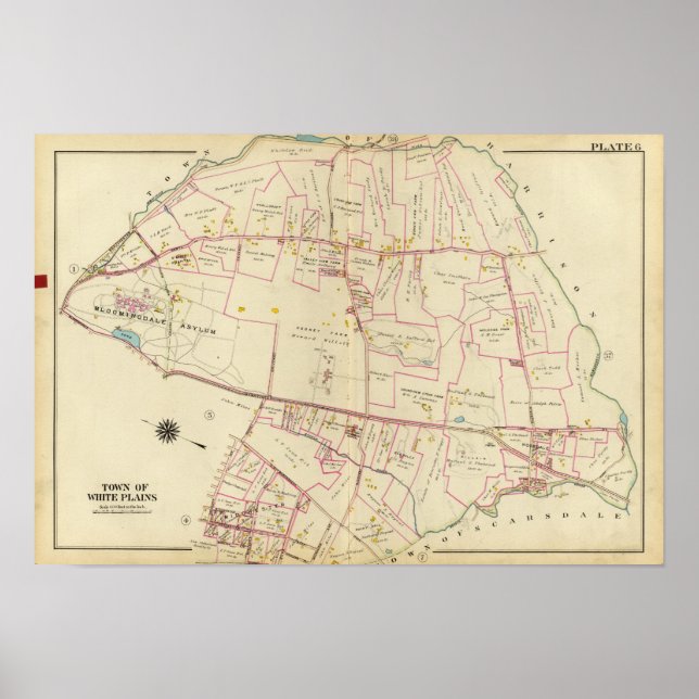 Poster Plaines blanches, New York (Devant)