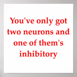 Poster plaisanterie de biologie