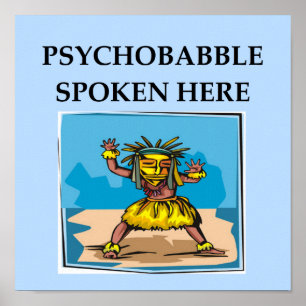Poster plaisanterie de psychologie