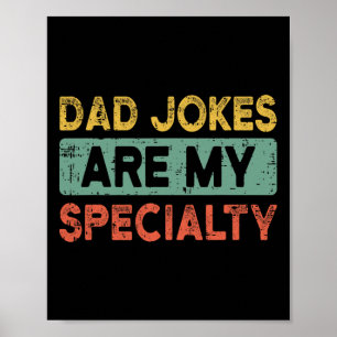 Poster Plaisanteries Fête des pères Retro Funny Papa Gran