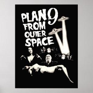 Poster Plan 9 de l'espace extra-atmosphérique