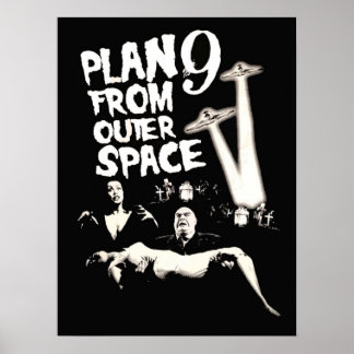 Poster Plan 9 de l'espace extra-atmosphérique