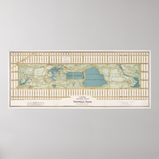 Poster Plan Central Park