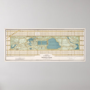 Poster Plan de Central Park