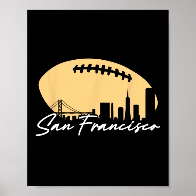 Poster Plan De Football De Votre Ville San Fran (Devant)