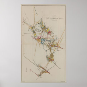 Poster Plan de la nouvelle mine Almaden