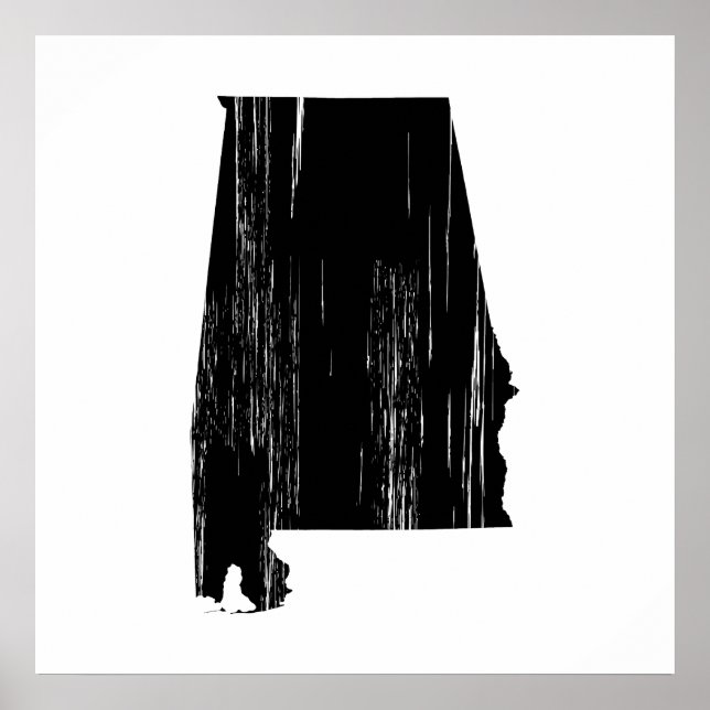 Poster Plan de l'État de l'Alabama en détresse (Devant)