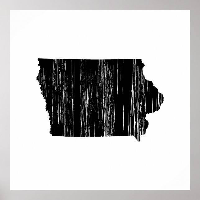 Poster Plan De L'État De L'Iowa En Situation De Perte (Devant)