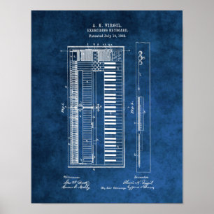 Poster Plan de Piano #6 Cadeau étudiant Piano