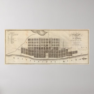 Poster Plan de St Louis, Missouri