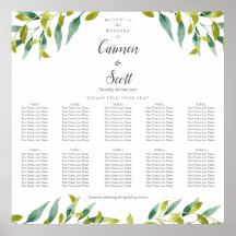 Plan de table de jardin champêtre
