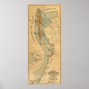 Poster Plan des marais salés et des marais