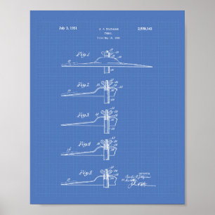 Poster Plan directeur de 1951 pour l'art breveté Cymbal