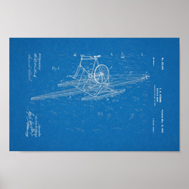 Poster Plan directeur du brevet de bateau à bicyclette Vi (Devant)