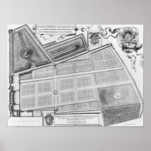 Poster Plan du Jardin Royal