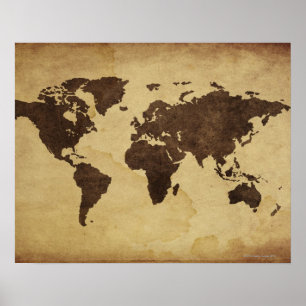 Poster Plan du monde antique 3