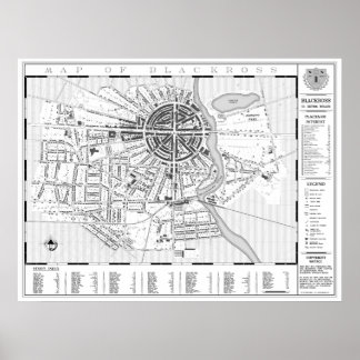 Poster Plan Mur De Blackross Town