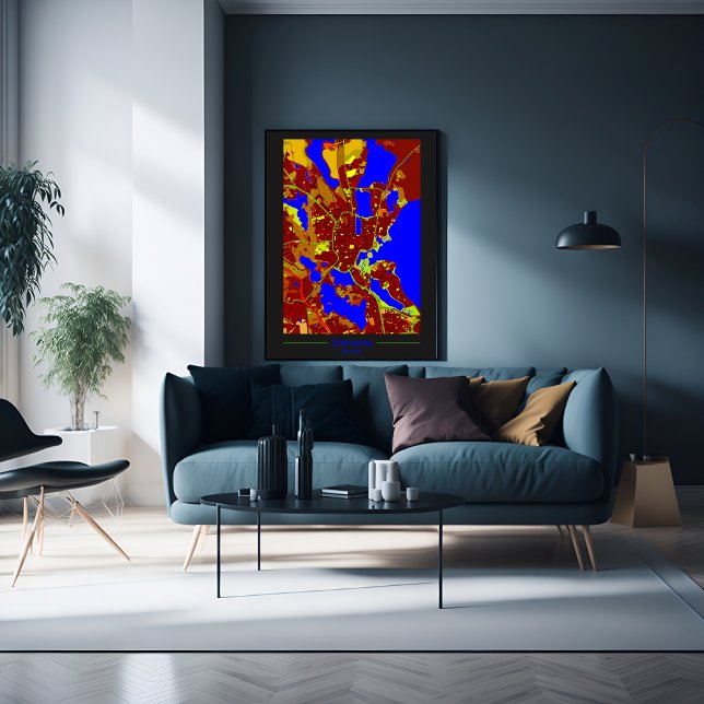 Poster Plan urbain du centre-ville (Créateur téléchargé)