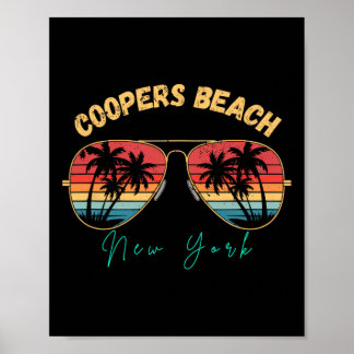 Poster Planche de surf souvenir de Coopers Beach New York