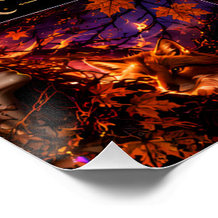 Poster Planches en mousse de fantasy gothique sombre pour