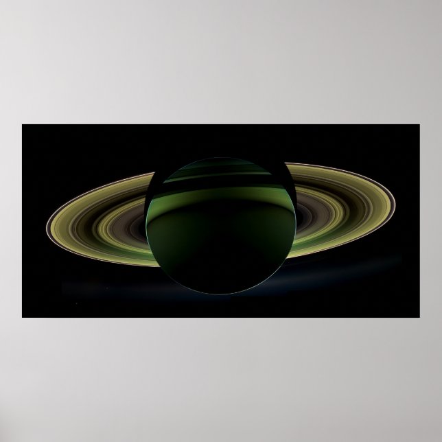 Poster Planet Saturn Cassini Mission 2012 (Devant)