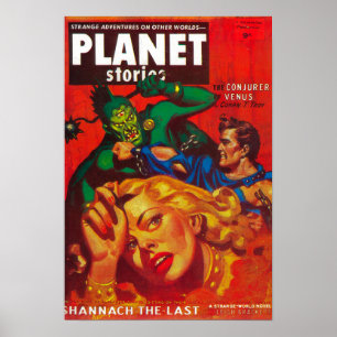 Poster Planet Stories Magazine Cover 7
