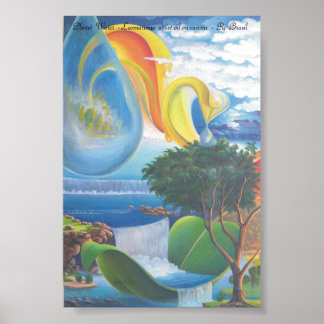 Poster PLANETA ÁGUA - Artiste Leomariano
