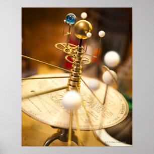 Poster Planétaire en laiton handcrafted traditionnel ave