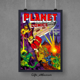 Poster Planète Alien Sci-fi BD