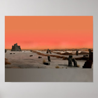 Poster Planète extraterrestre stérile