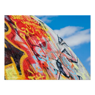 Poster planète graffiti