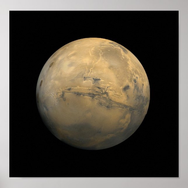 Poster Planète Mars dans le système solaire NASA (Devant)