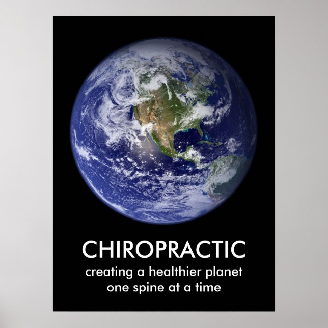 Poster Planète plus saine Chiropratique (Devant)