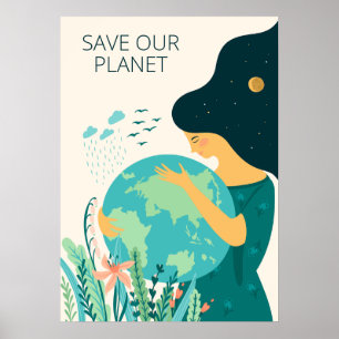 Poster Planète Terre mère