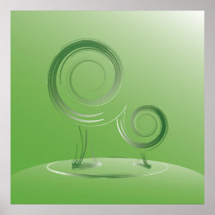 Poster planète verte