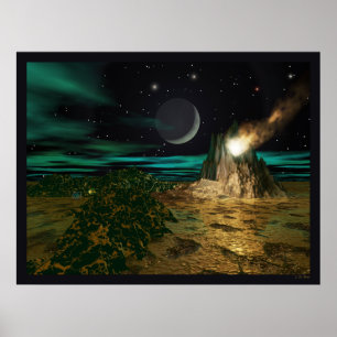 Poster Planète Volcano