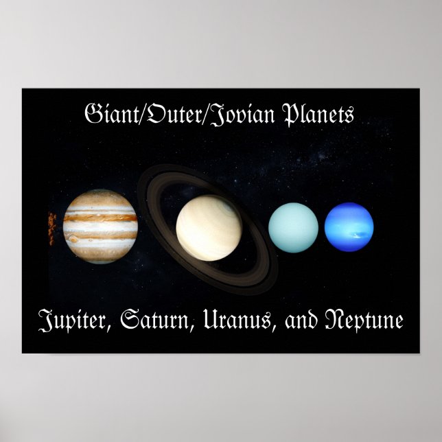 Poster Planètes Jovian, géant du gaz (Devant)