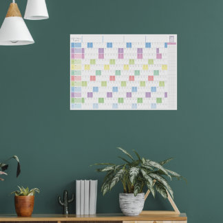 Poster Planificateur annuel imprimable 2026 | Calendrier