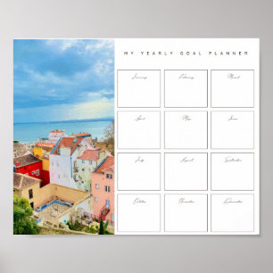 Poster Planificateur de vacances annuel