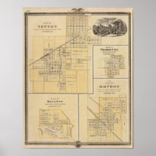Poster Plans de Newton, Prairie City