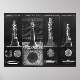 Poster Plans du phare Blackboard