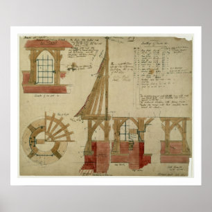Poster Plans pour la Chambre rouge, bruyère de Bexley (à